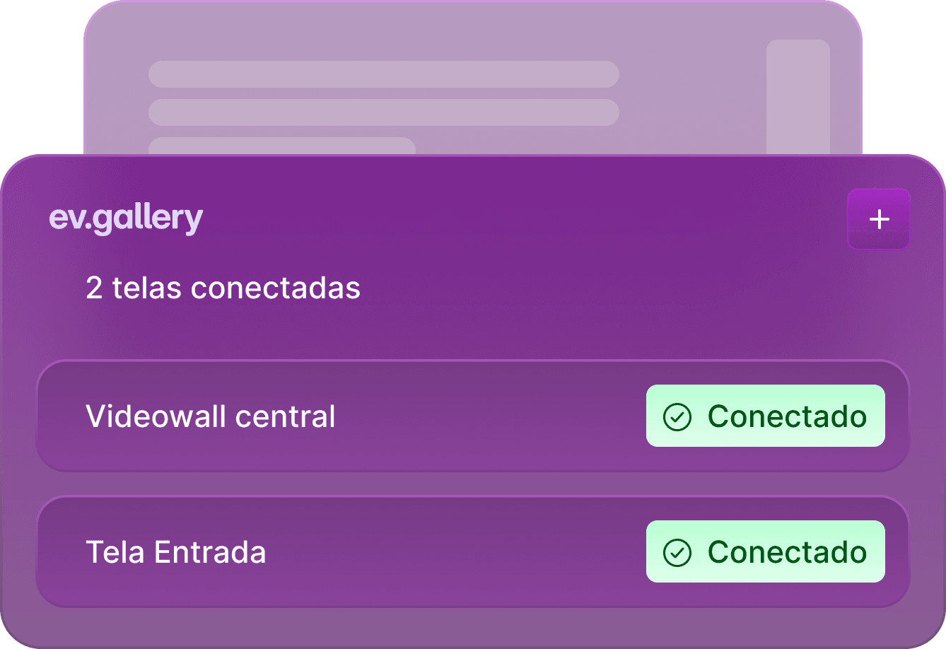 Interface de conexão de telas